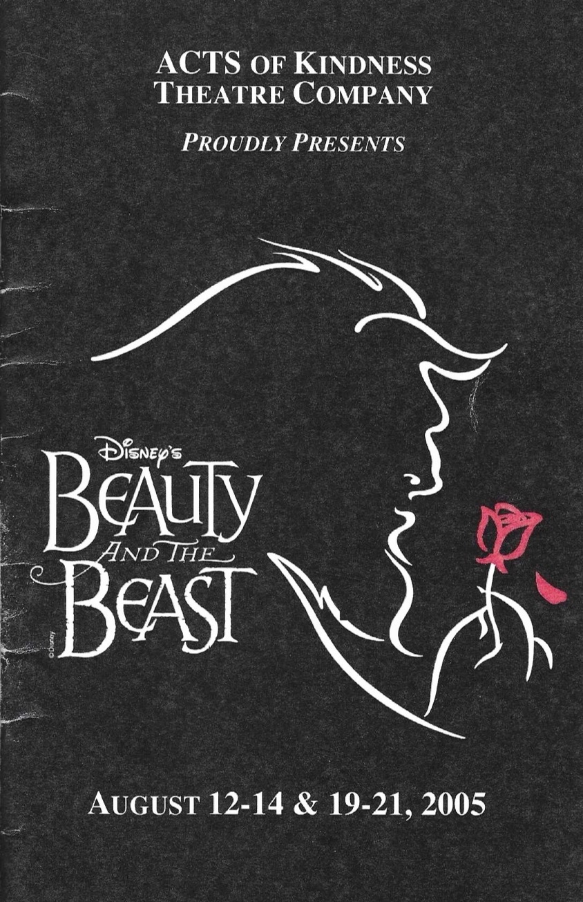 Beauty and the Beast program cover from August 2005